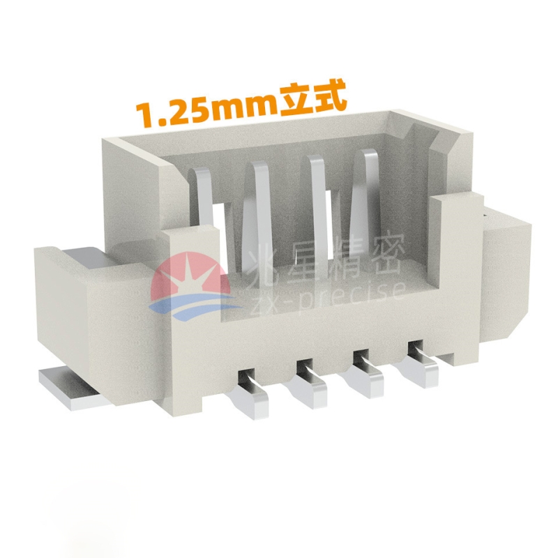 MX1.25mm间距 立贴 wafer针座 