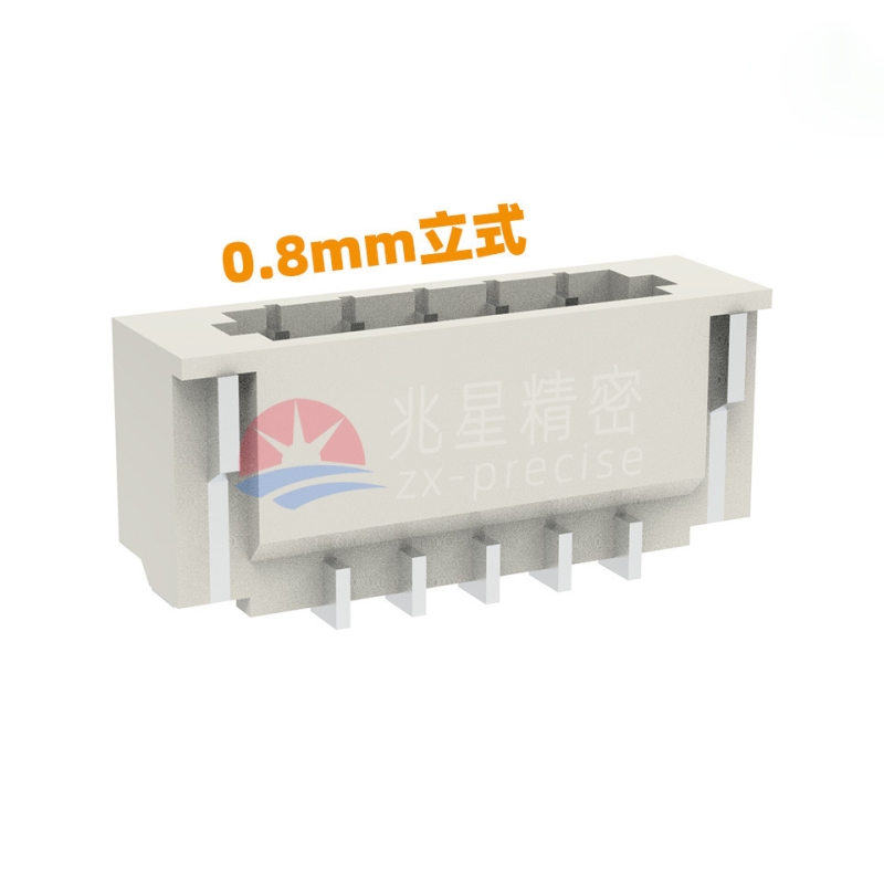 0.8mm间距 立贴 wafer针座