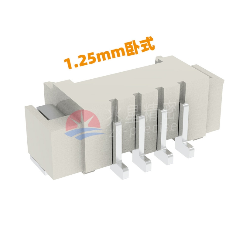 MX1.25mm间距 卧贴wafer针座