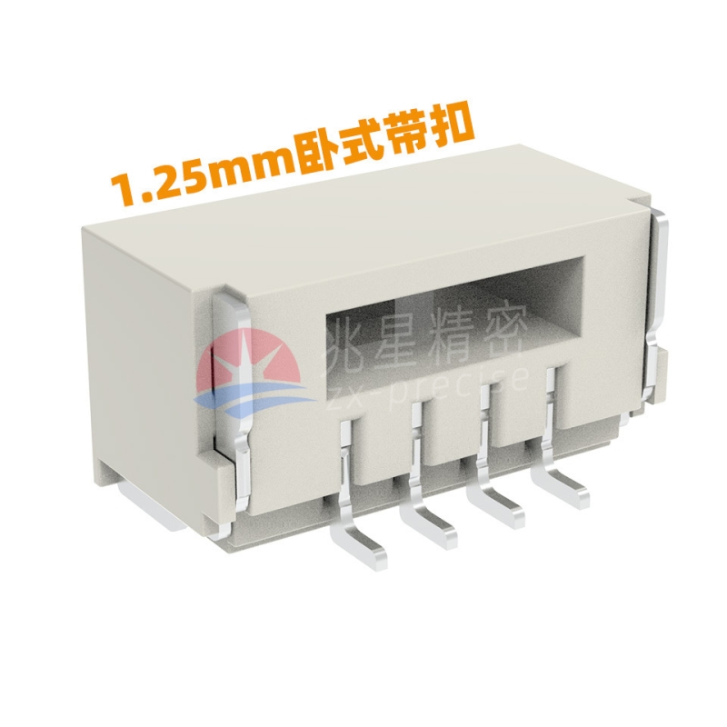 GH1.25mm间距 卧贴 wafer针座